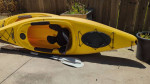 Two single person kayaks