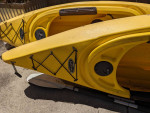 Two single person kayaks