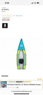 HO Sports Inflatable Kayak