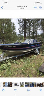 89, 17 foot spectrum, aluminum boat, with 50 hp force engine