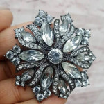 Brilliant Statement Gunmetal Rhinestone