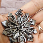 Brilliant Statement Gunmetal Rhinestone