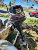 Inflatable Boat withe Motor and Trailer