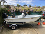 2005 14 ft Livingston boat + 4 stroke Mercury