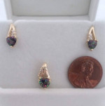 Mystic Topaz Pendant/Earring Set 10K 2.4 Grams Retail Price $499