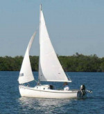 Compac 16 Cuddy keel sailboat with trailer