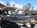 16'  Tracker ; ready to fish.