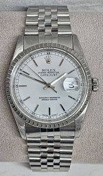1991 Rolex Datejust 16220 Stainless Steel Jubilee Watch
