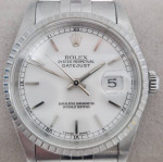 1991 Rolex Datejust 16220 Stainless Steel Jubilee Watch
