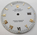 Rolex - Rare - Oyster Perpetual Day-Date White Dial with Skinny Roman