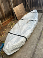 Kayak w/ Paddle with Cover .  10'