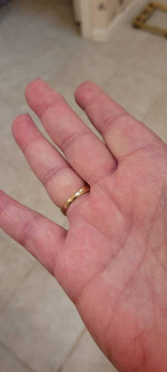 Beautiful CZ Gold over Sterling Silver Ring