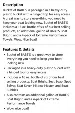 UNOPENED-Bucket of Babes Complete Boat Care Kit