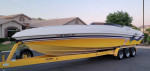 AMAZING 32' SLEEK POWER BOAT FOR SALE - TWIN 502'S w/only 250 hrs!