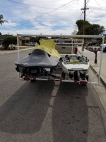 GTX 4-TEC Supercharged 185 HP and Multipurpose trailer.