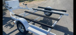 Zieman JB-2 Dual Ski Trailer Double New Tires Lights Bunks Long Model
