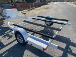 Zieman JB-2 Dual Ski Trailer Double New Tires Lights Bunks Long Model