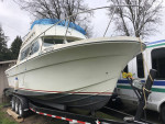 1978 GLASPLY 28 Flybridge 9M -383 strokers on 18k boat trailer