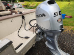 16ft aluminum smokercraft NEW 50HP Honda with 61HRS NEW MINN KOTA