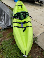 2 Sit on Top 11' Ocean Kayak Scramblers + Padded Seats