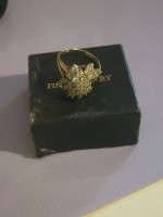 Vintage waterfall diamond ring