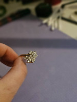Vintage waterfall diamond ring