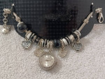 Envision Studio Zebra Theme Charm Bracelet w Rhinestones, Watch Face