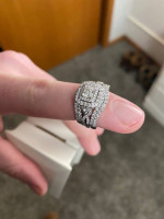 Women's Wedding Ring with Bands - Size 7