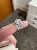 Women's Wedding Ring with Bands - Size 7