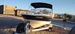18.5 FT, 08 Bayliner BR 185 l/O Bowrider, Open Bow, With Trailer