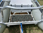 NRS cataraft with custom frame and trailer