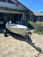 12 foot aluminum boat and trailer