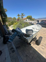 12 foot aluminum boat and trailer