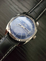 🔥NEW OLD Stock Vintage Roamer ST96 Blue Dial Men's Swiss Watch