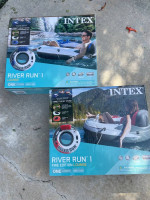 Intex 2 Person Float Raft River Run Ice Chest Model Connect New! NIB