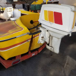 Old boat and trailer