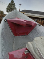 16 foot Slide Rite Fiberglass Wide Bottom Drift Boat