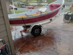 16 foot Slide Rite Fiberglass Wide Bottom Drift Boat