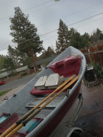 16 foot Slide Rite Fiberglass Wide Bottom Drift Boat