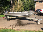‘96Spectrum 14’ aluminum  boat with Honda 8 HP motor