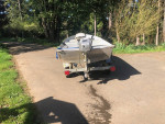 ‘96Spectrum 14’ aluminum  boat with Honda 8 HP motor