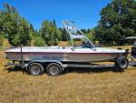1994 Ski Sanger 20 DX II Wake Board Boat 400 Orig Hours Double Trailer