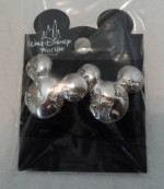 NEW Disney Mickey Silver Stud Earrings 1"