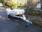 MERCURY 10FT RIB INFLATABLE ELECTRIC TENDER SOLID REMOVABLE FLOOR