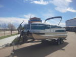 2024 Prince Craft Vectra 21 Miami Harbor Blue Pontoon