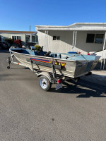 2000 Klamath 14FT allwelded with Galavnized trailer , Need motor