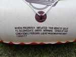 Vintage Orange Creamsicle Floatie Inflatable Raft Floaty Complete Set!