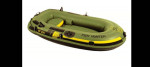 Sevylor HF250 Fish Hunter Inflatable Boat Raft w/ pump & oars