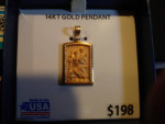 New 14k st christopher pendant