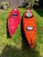 Two 14 foot recreational kayaks